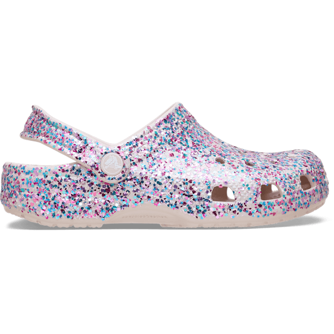 Crocs Classic Dazzle Glitter Clogs Kinder Cocoa Crème