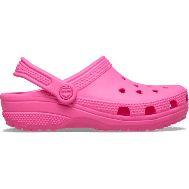 Crocs Classic Hearts Cut Out Clogs Kinder Pink Punch