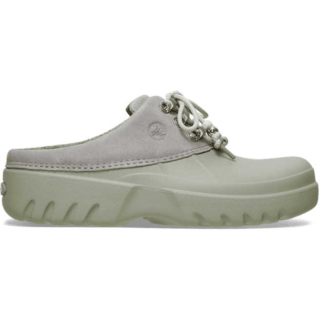 Crocs Axle Suede Mule Clogs Elephant