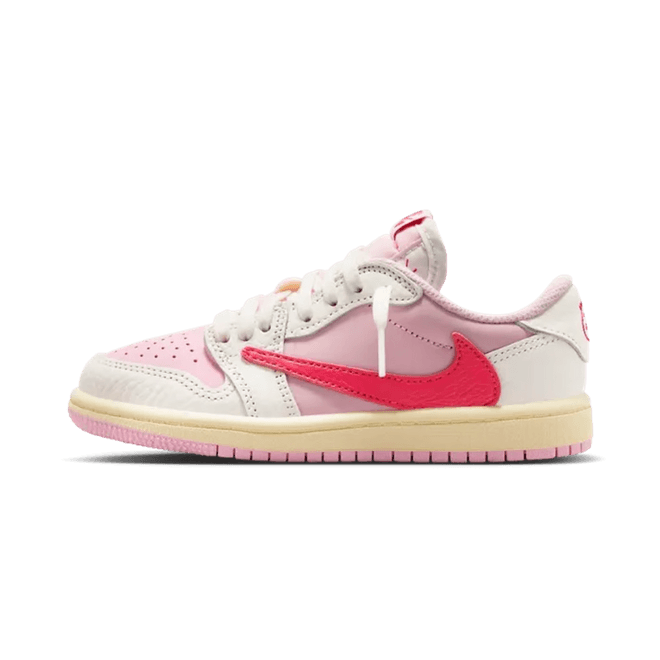 Jordan 1 Retro Low OG SP Travis Scott Sail Tropical Pink (PS)