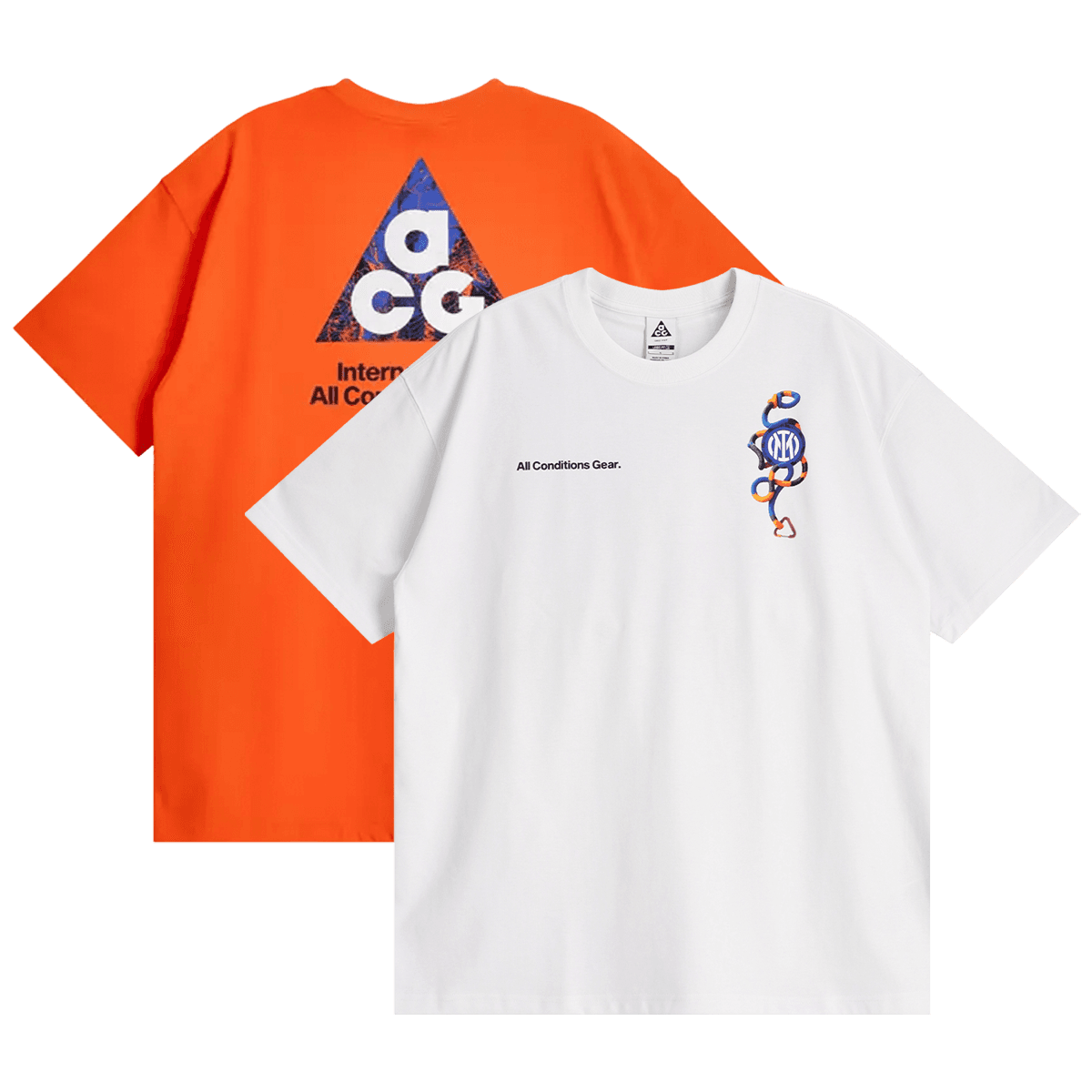 Nike ACG Inter Milan Shirt 'White & Safety Orange'