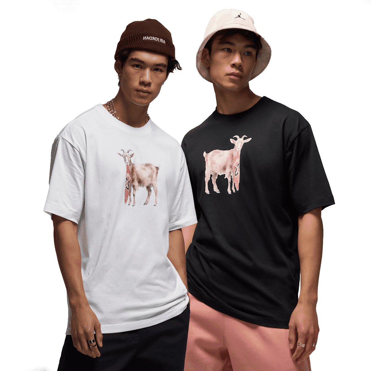 Jordan Tee 'GOAT - Black & White'