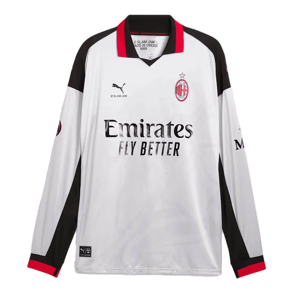 AC Milan x Slam Jam x PUMA Long Sleeve Jersey 'Silver Mist' - Limited Edition