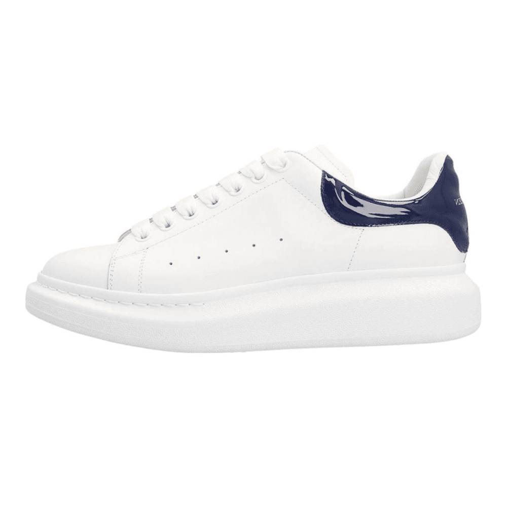 Alexander McQueen Oversized Sneaker 'White Navy Patent'