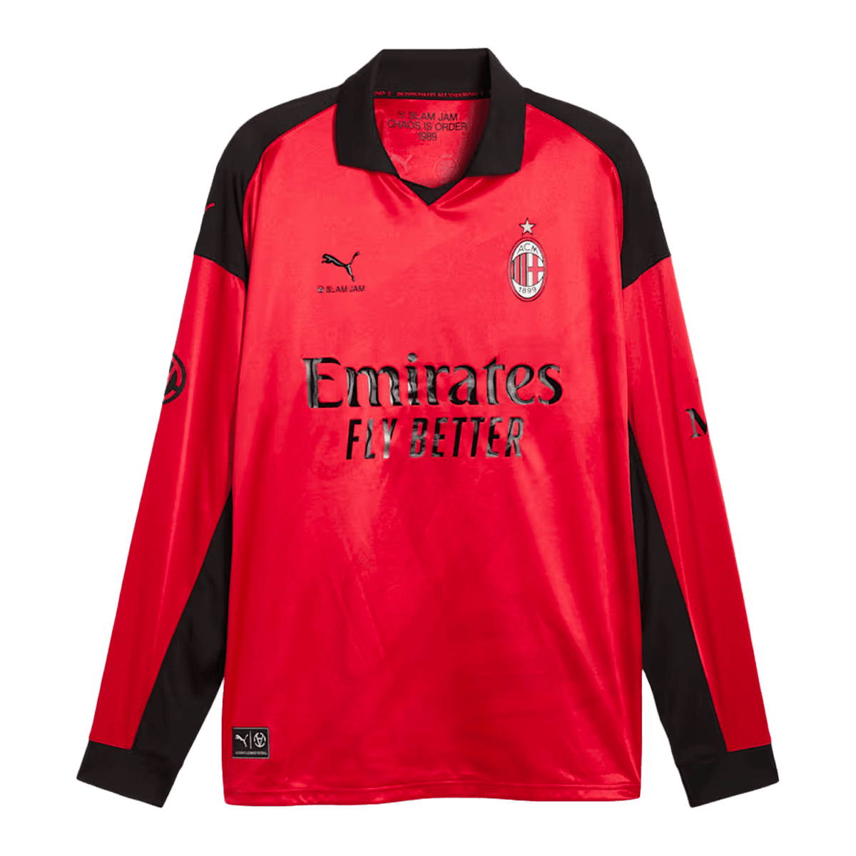 AC Milan x Slam Jam x PUMA Long Sleeve Jersey 'For All Time Red' - Limited Edition
