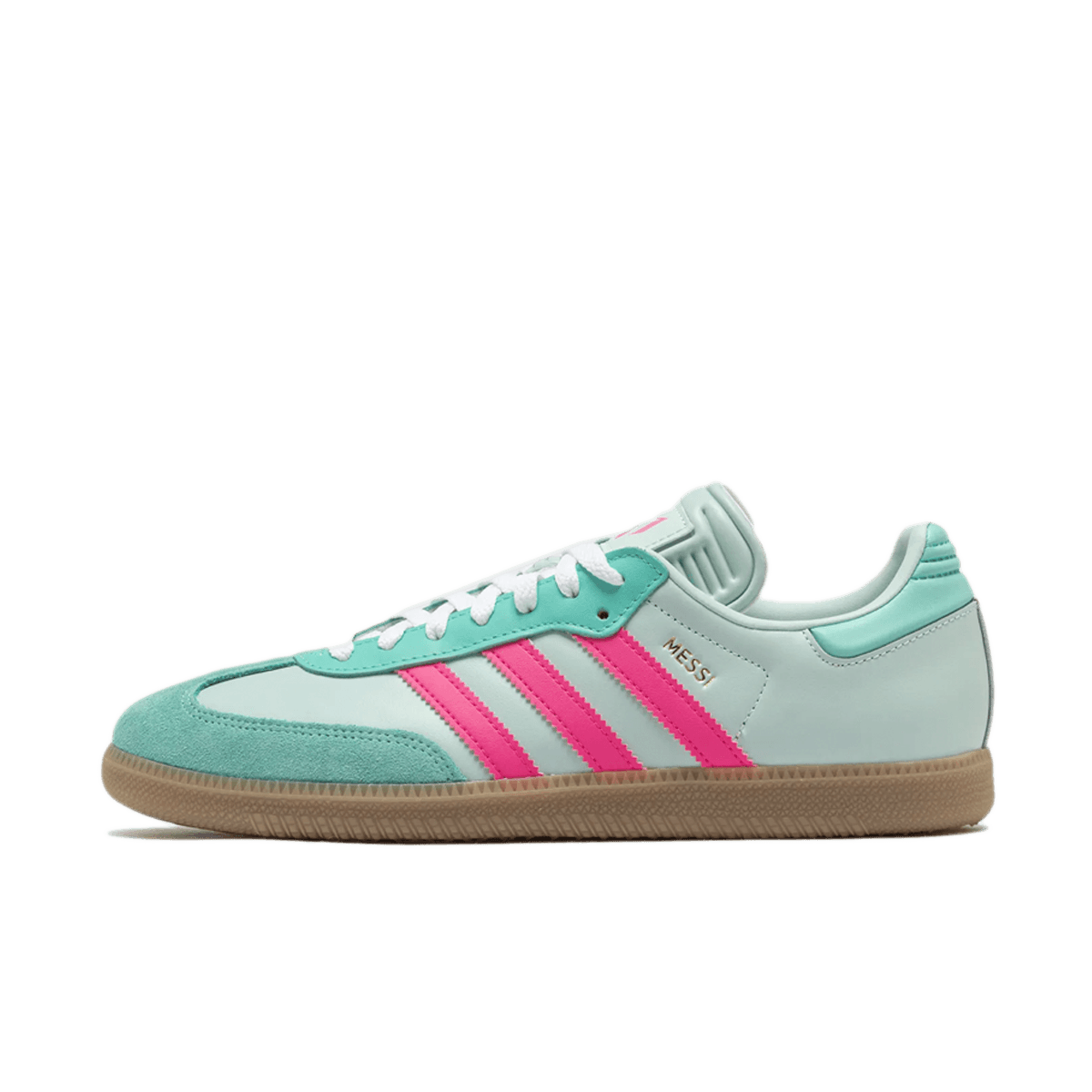 Messi x adidas Samba 'Mint & Lucid Pink'