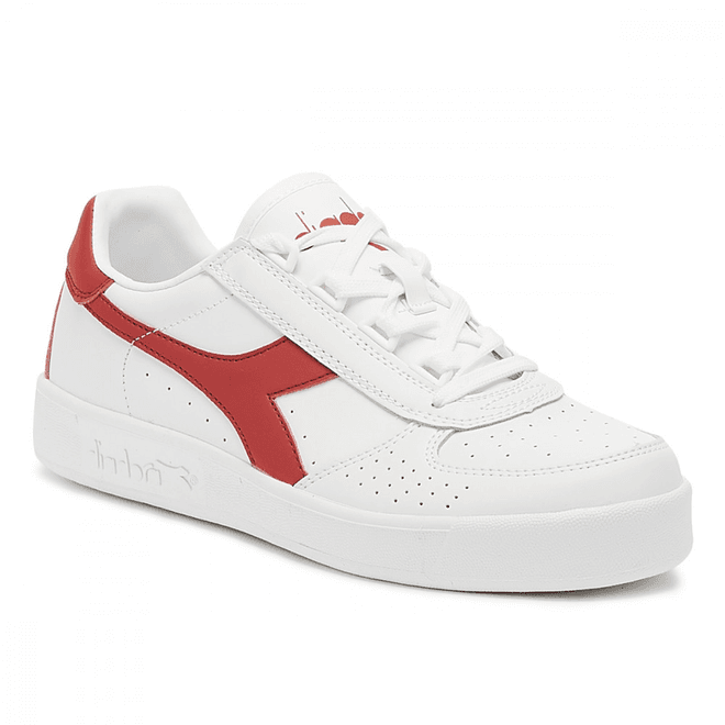 Diadora B. Elite Mens White / Red Trainers