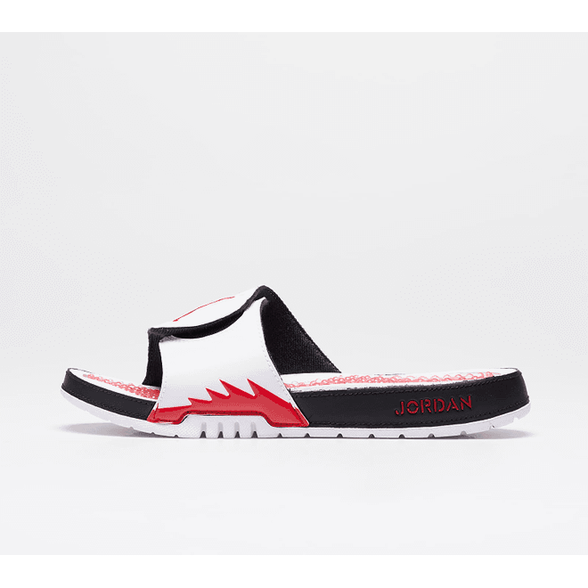 Jordan Hydro V Retro White/ Fire Red-Black