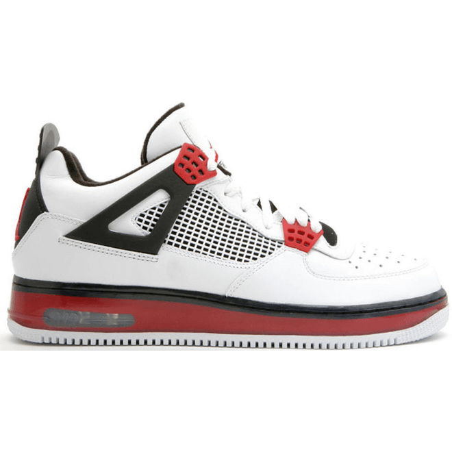 Jordan Fusion 4 Varsity White Red