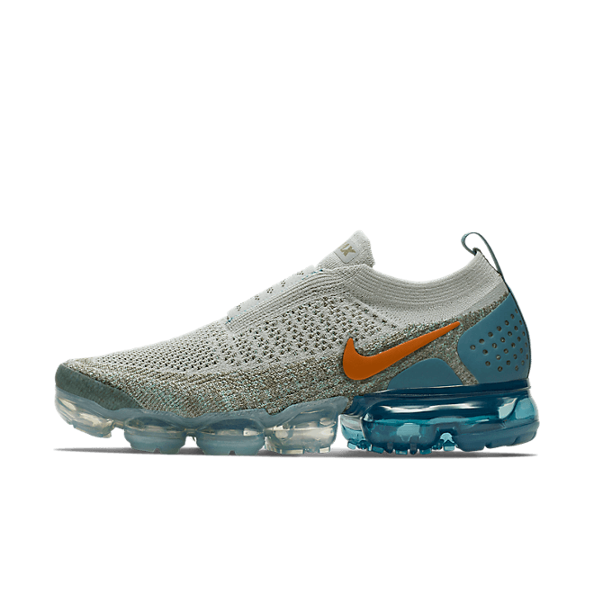 Nike Air VaporMax Moc 2 Light Silver Campfire Orange Celestial Teal (W)