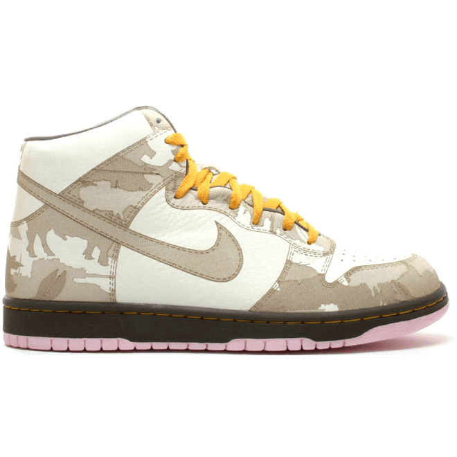 Nike Dunk High 1 Piece White Khaki Pink Ice