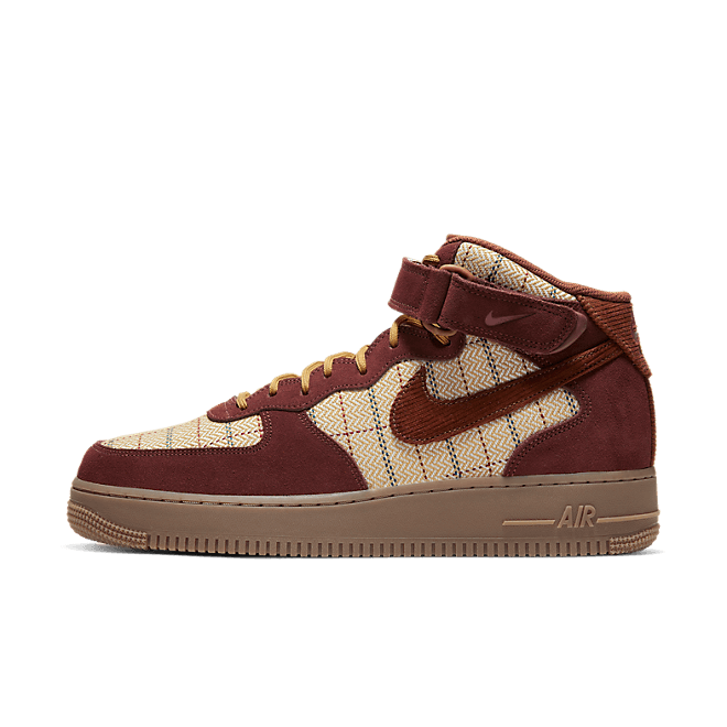 Nike Air Force 1 Mid Plaid Brown