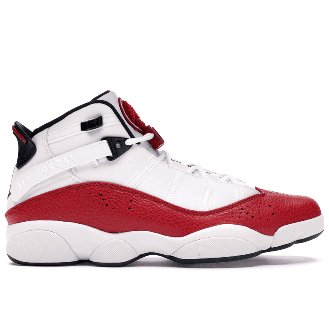 Jordan 6 Rings White University Red