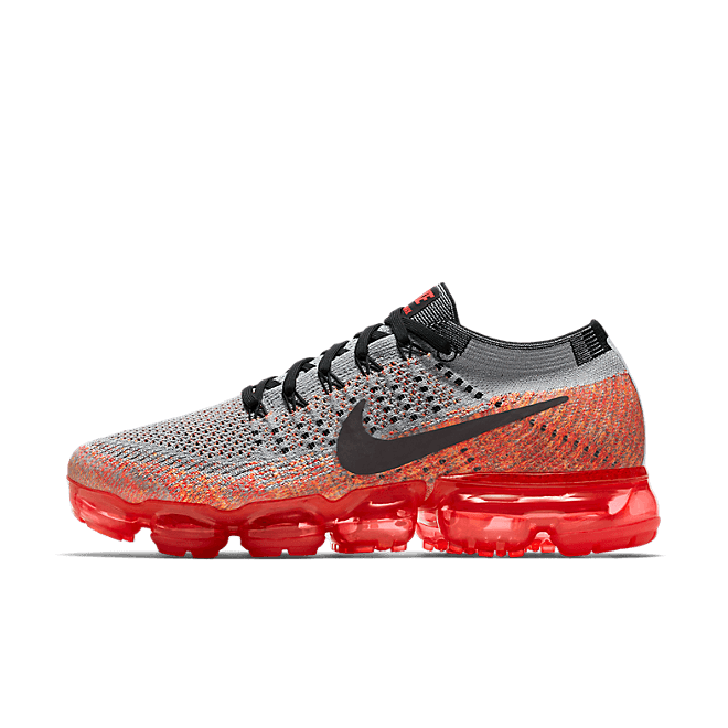 Nike Air VaporMax Wolf Grey Bright Crimson (W)