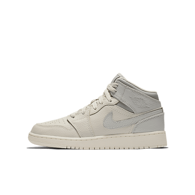 Jordan 1 Mid Light Bone Wolf Grey (GS)