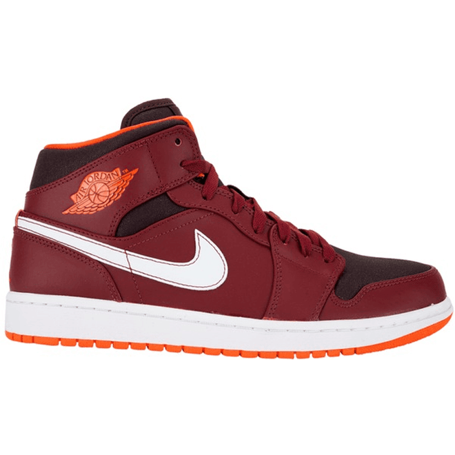 Jordan 1 Mid Team Red Electric Orange