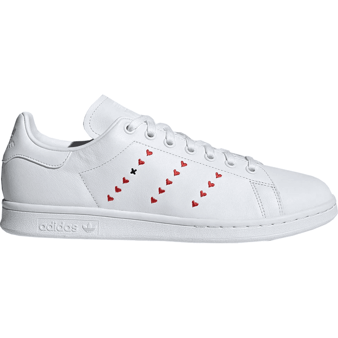 adidas Stan Smith Heart Stripe Red