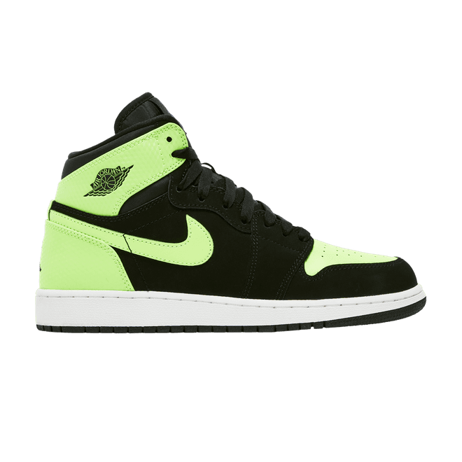 Jordan 1 Retro High Black Ghost Green (GS)