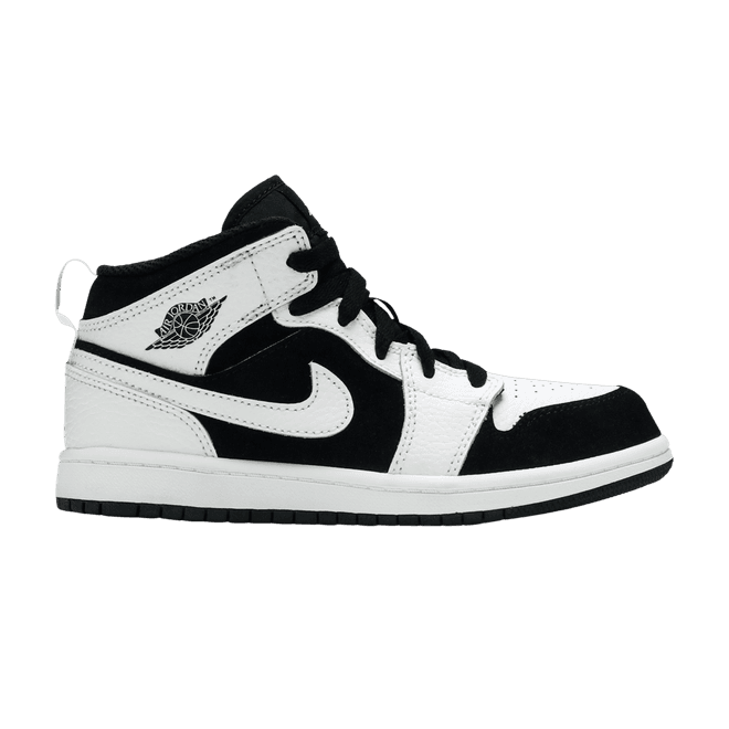 Jordan 1 Mid White Black (PS)