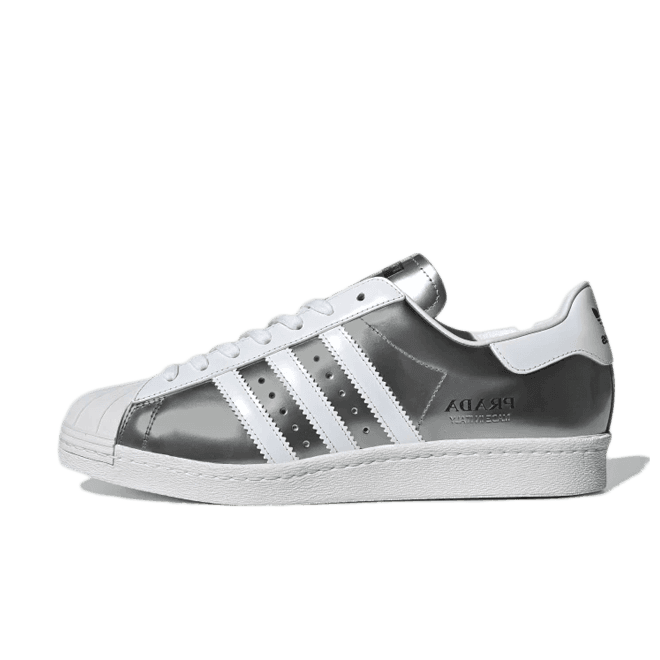 Prada X adidas Superstar 'Silver Metallic'