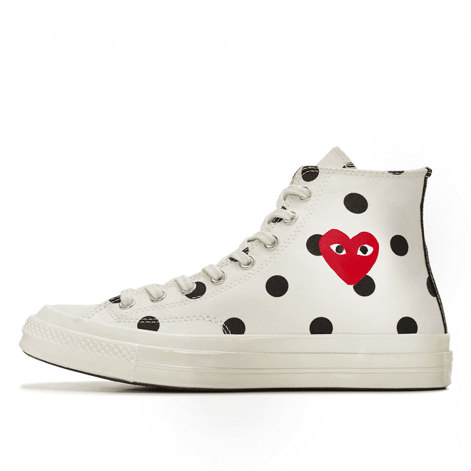Chuck Taylor All-Star 70s Hi Comme des Garcons CDG Polka Dot White