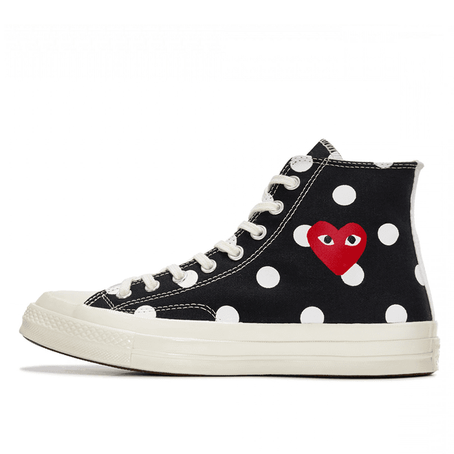 Chuck Taylor All-Star 70s Hi Comme des Garcons CDG Polka Dot Black