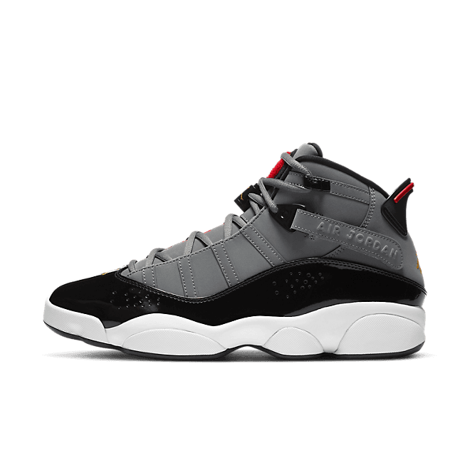 Jordan 6 Rings Smoke Grey Black Red Gold