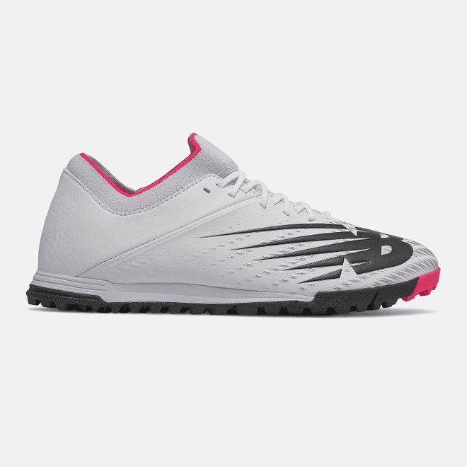 New Balance Furon V6+ Dispatch TF - White met Silver en Alpha Pink