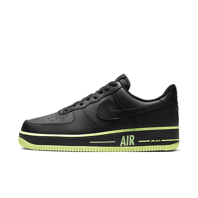 Nike Air Force 1 Low 'Ribbon - Volt' Black/Black/Barely Volt