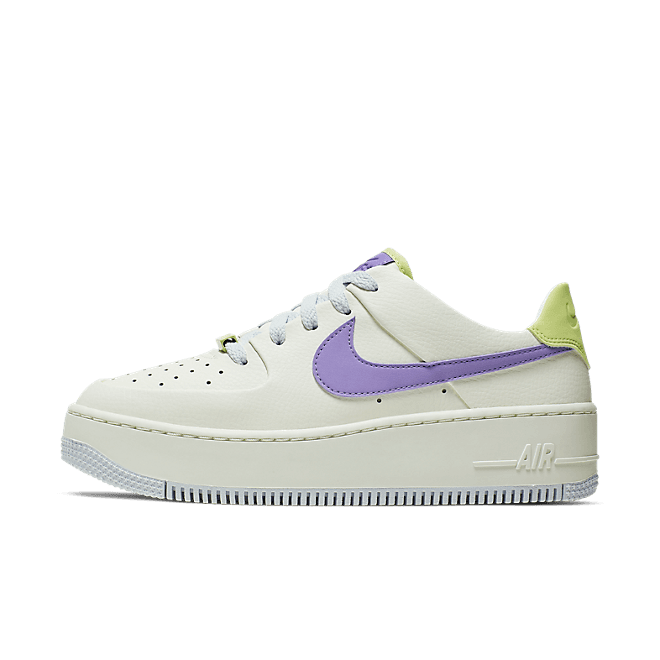 Womens Nike Air Force 1 Sage Low Sail Medium Violet WMNS