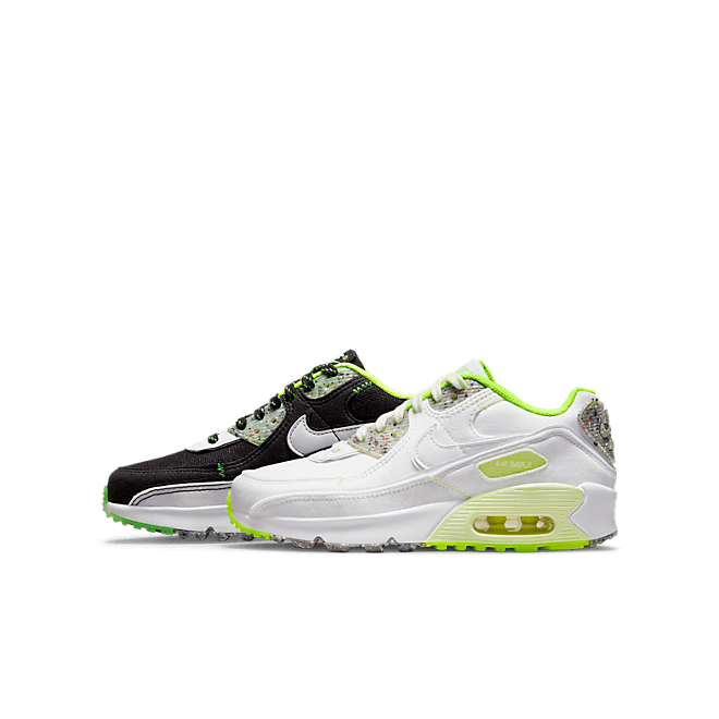 Kids Nike Air Max 90 GS 'Exeter Edition' Black/Iron Grey/Volt/White