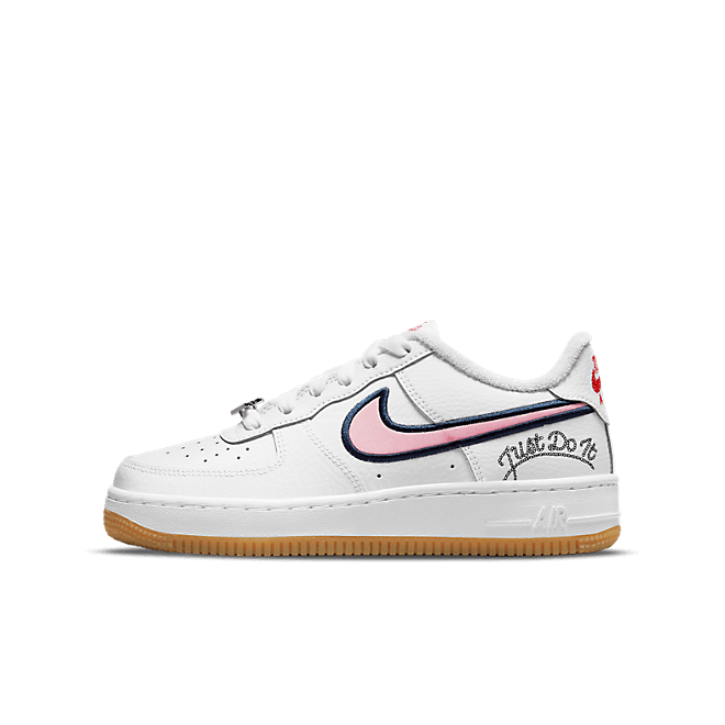 Nike Air Force 1 Low LV8 Just Do It White Pink Glaze (GS)