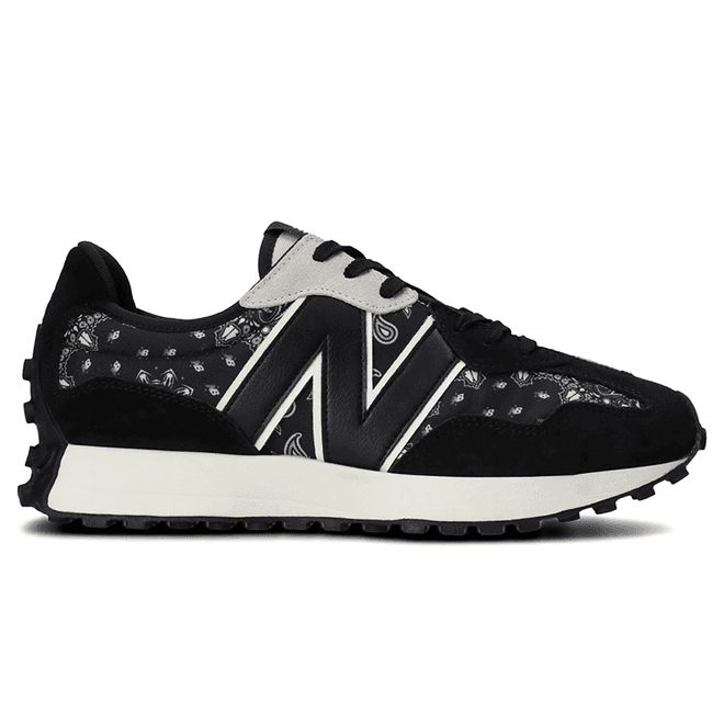 New Balance 327 Black White Paisley