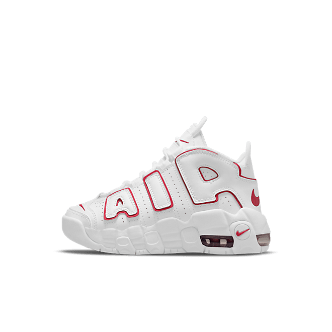 Nike Air More Uptempo White Varsity Red Outline (PS)