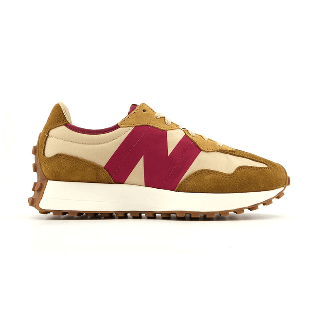 New Balance 327 Tan Burgundy