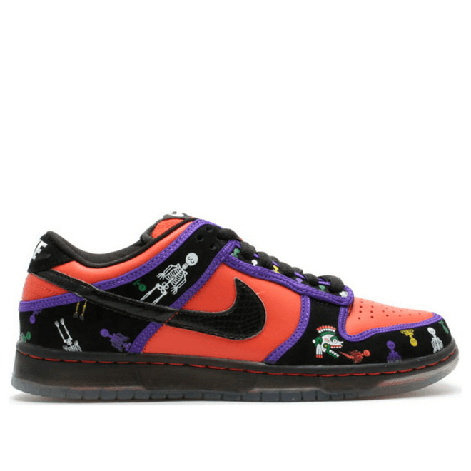 Nike Dunk Low Premium SB 'Day of the Dead' Orange Blaze/Black-White
