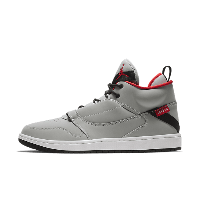 Nike Jordan Fadeaway 'Wolf Grey' Wolf Grey/White-University Red Basketball 