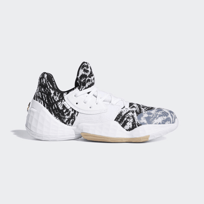 adidas Harden Vol. 4 GCA 'Cookies & Cream' Footwear White/Core Black/St Pale Nude Basketball 