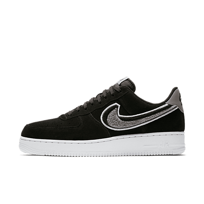 Nike Air Force 1 07 LV8 Chenille Swoosh 'Black'