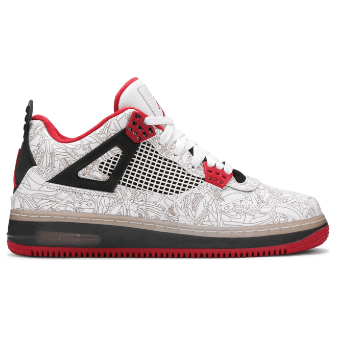 Jordan Fusion 4 White Laser