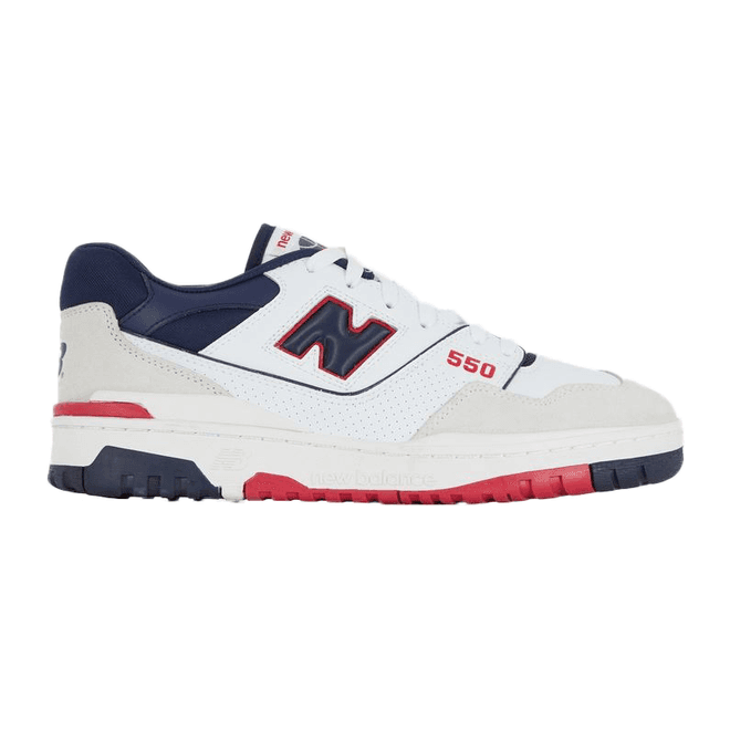 New Balance 550 Premium White Navy Red