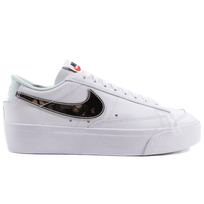Nike Blazer Low Platform White Black Mint Foam Iridescent (W)