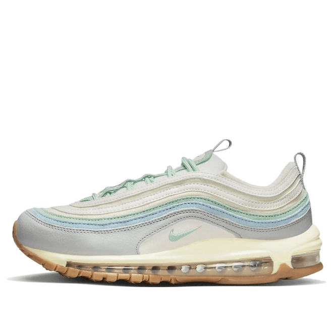 Nike Womens Air Max 97 Coconut Milk Enamel Green Marathon Running 
