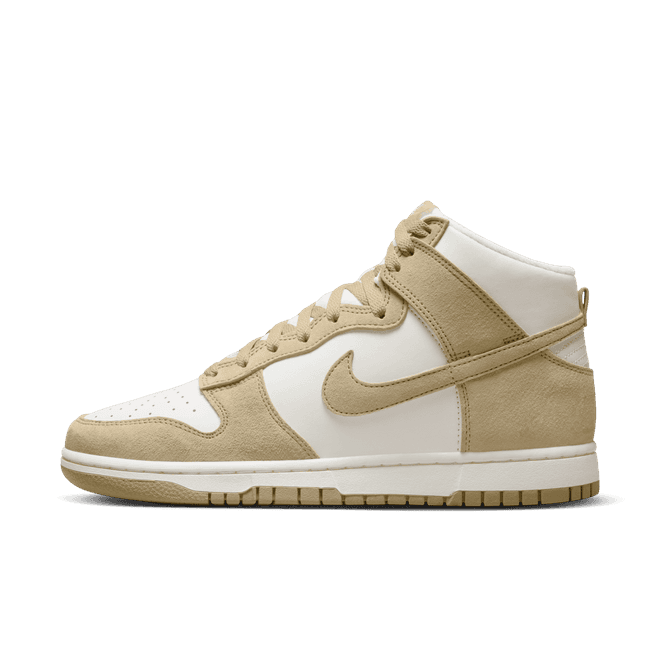 Nike Dunk High Tan Suede White