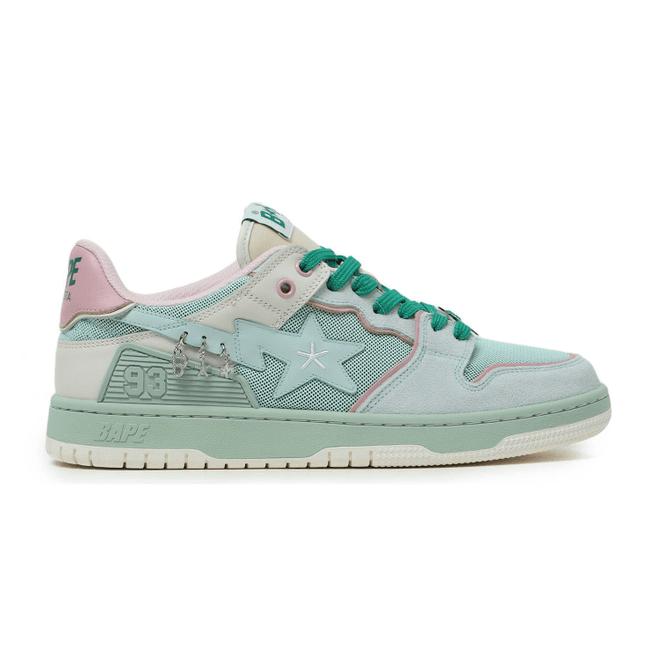 A Bathing Ape Bape SK8 Sta BAPY Minty Green (W)