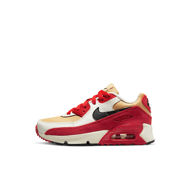 Nike Air Max 90 Leather Sesame Red Clay (PS)