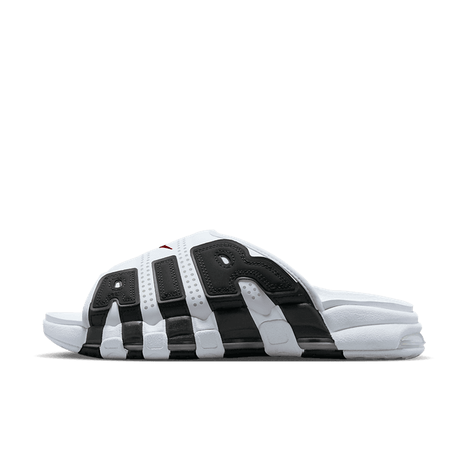 Nike Air More Uptempo Slide 'White Black Red'