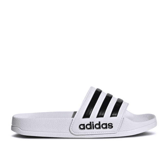 adidas Adilette Shower Slide J 'White Black'