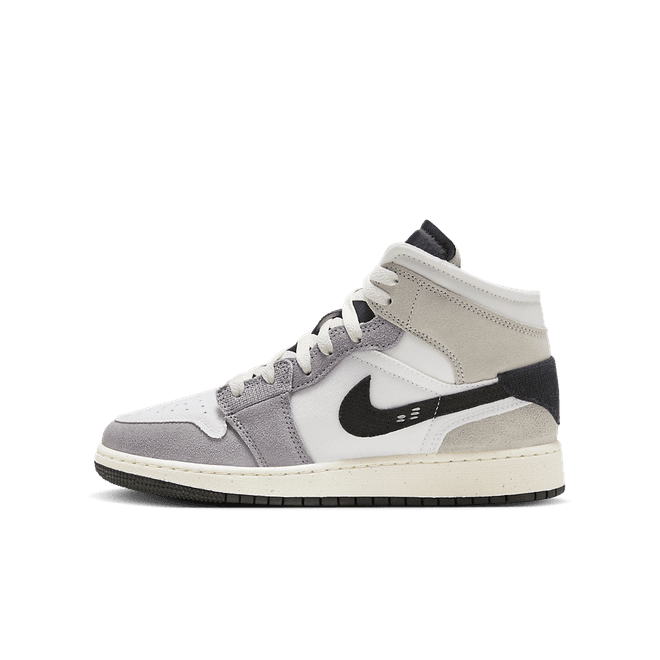 Air Jordan 1 Mid SE Craft GS 'Inside Out - Cement Grey'