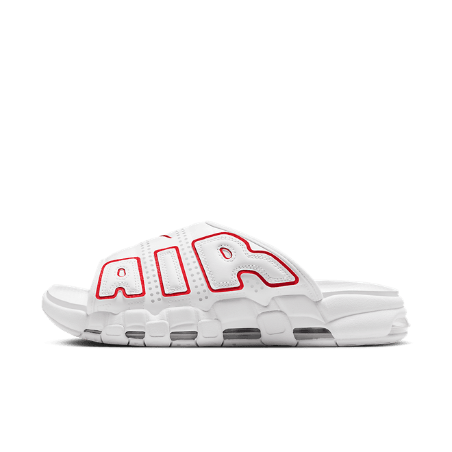 Nike Air More Uptempo Slide White University Red